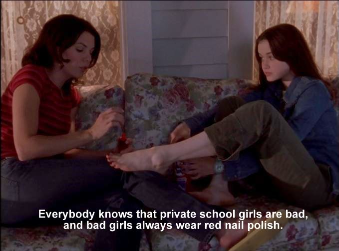 2 Bad Girls Wear Red Nail Polish
