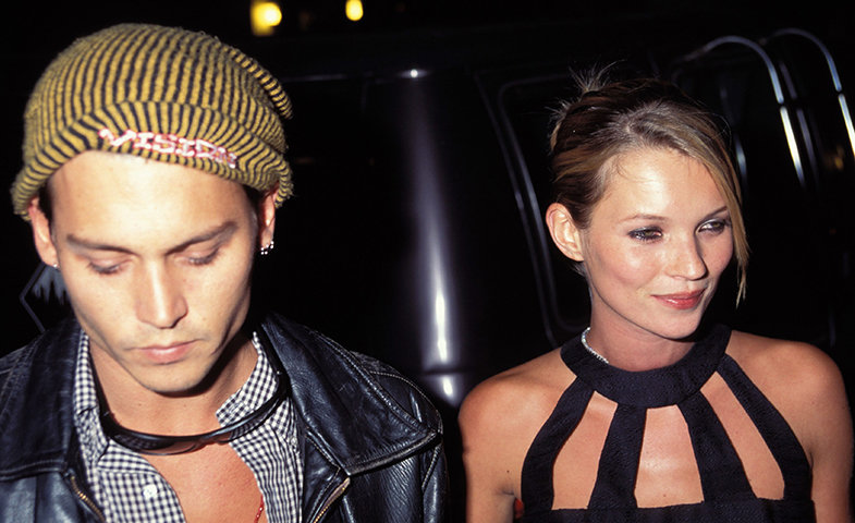 La pareja formada por Kate y Johnny Depp se convirtió en todo un icono a mediados de los noventa. © Cordon Press