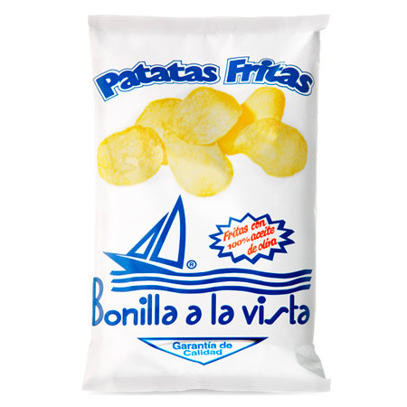 Packaging de las patatas 'Bonilla a la vista'.