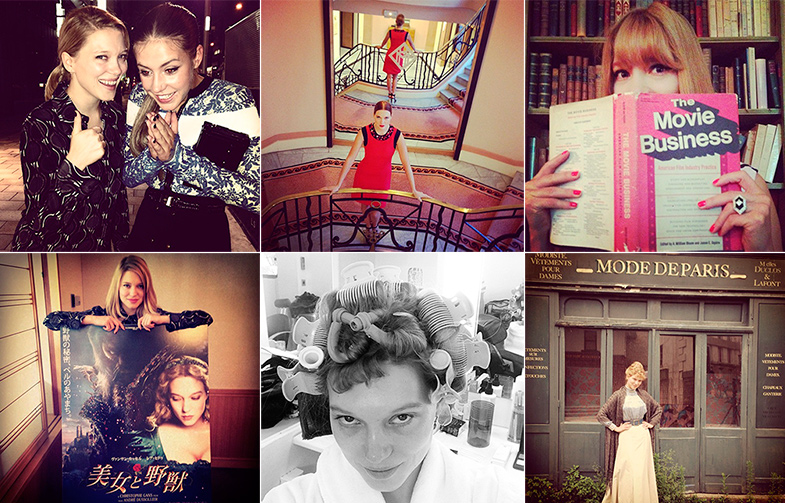 Retazos de rodajes, promociones por medio mundo y selfies con sus compañeras de reparto: todo esto encontramos en el Instagram de Léa. © @leaseydoux_genuine
