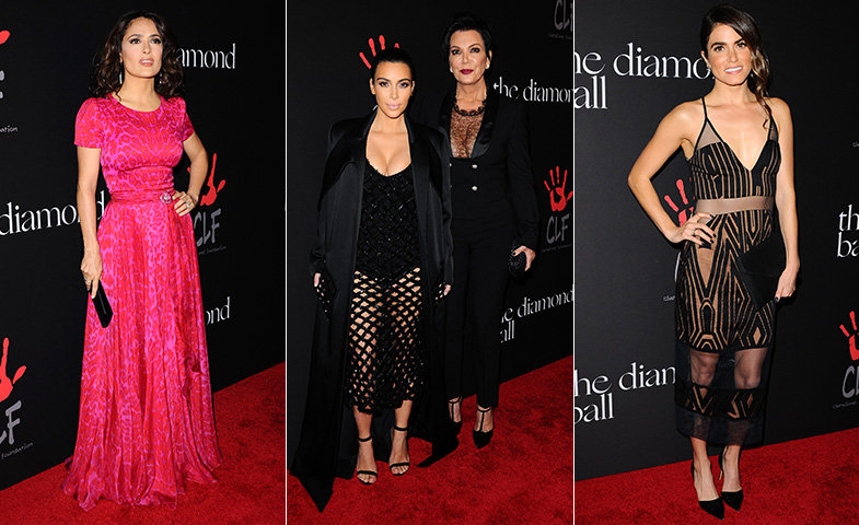 Salma Hayek, Kim Kardashian, Kris Jenner y Nikki Reed.   © Cordon Press