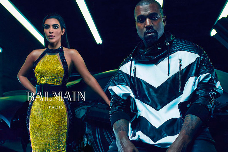 Kim y Kanye son imagen de Balmain