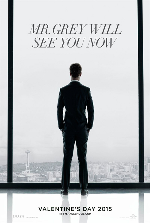 Cartel promocional de la película '50 sombras de Grey'.