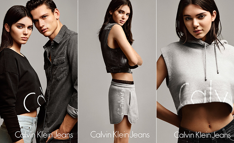 Kendall comparte objetivo con el modelo Simon Nessman  © Alasdair McLellan para Calvin Klein Jeans