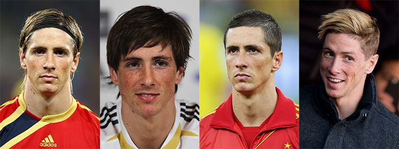A Fernando Torres le gusta jugar con su pelo. © Getty Images