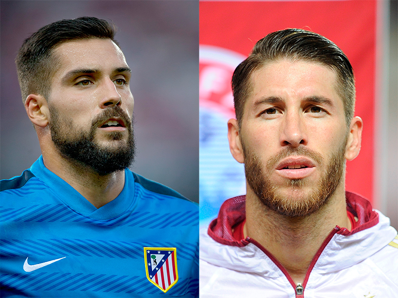 Moyá y Ramos: bien peinados y barba impecable. © Getty Images