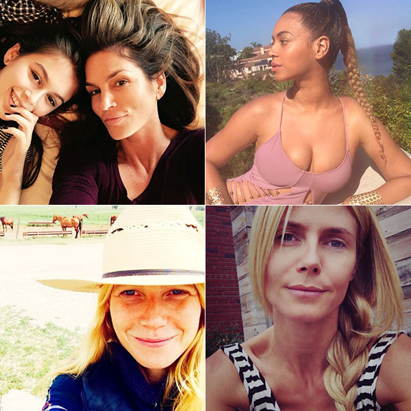 Cindy, Beyoncé, Gwyneth o Heidi son algunas de las celebrities que se han unido al #nomakeupselfie © Instagram