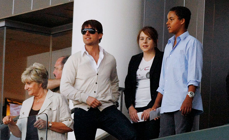 Y otro #throwback, con Tom Cruise y sus hijos. © Cordon Press