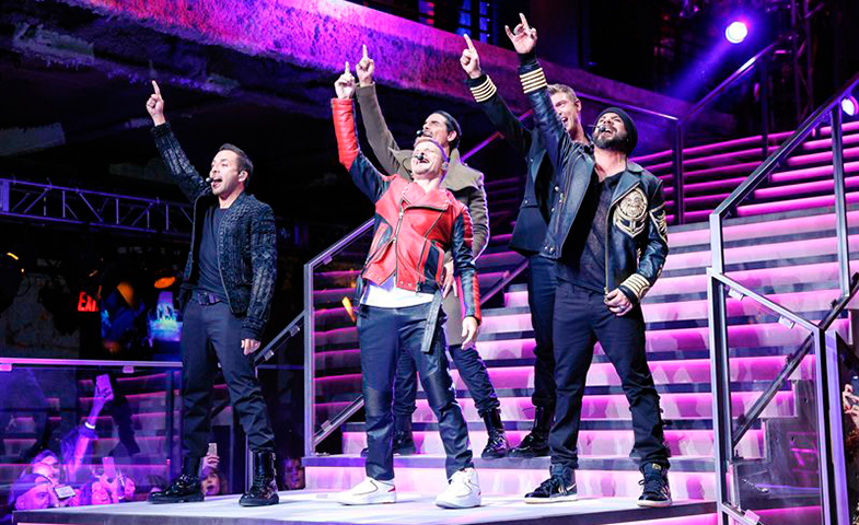 Los Backstreet Boys sorprendían a todos los invitados al desfile de Balmain para H&M con su actuación. 