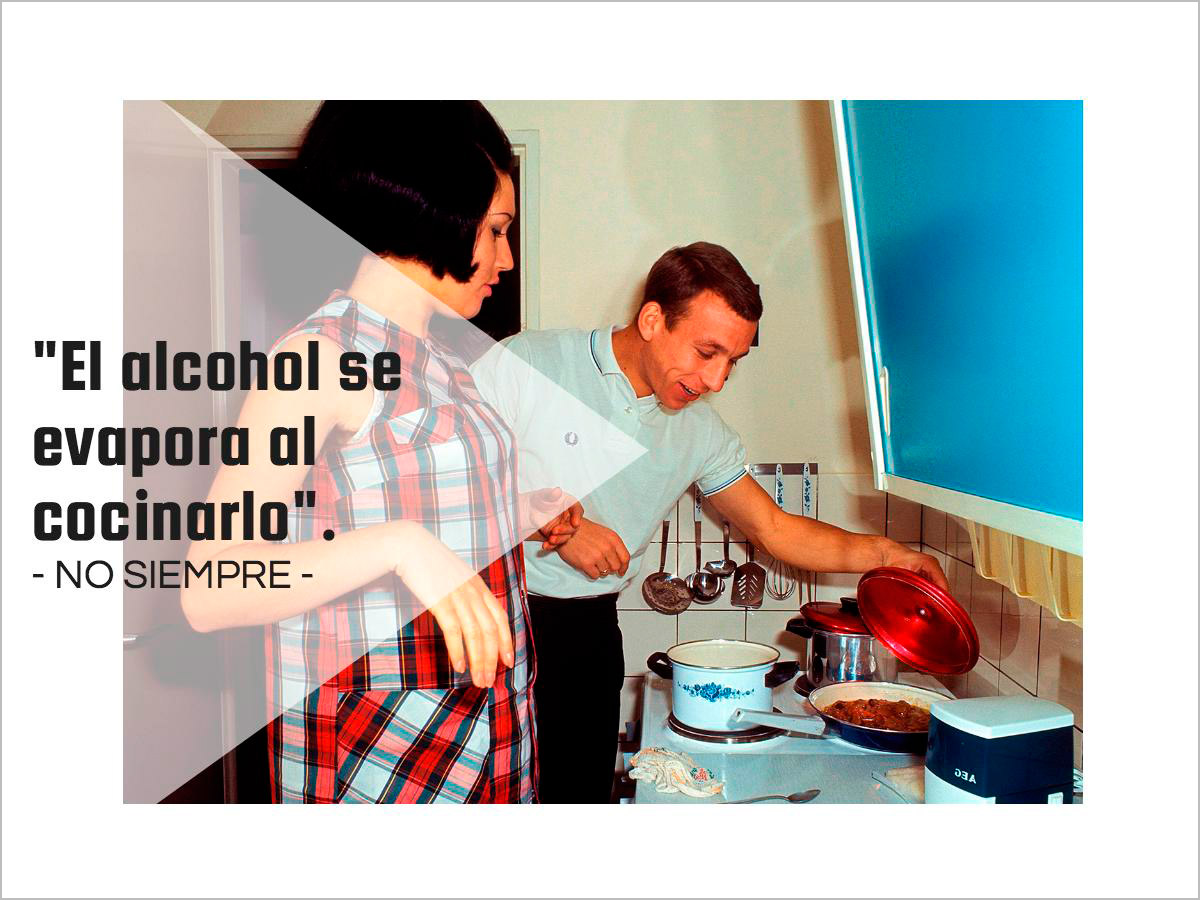 Mito de la cocina nº1: el alcohol se evapora al cocinar.
