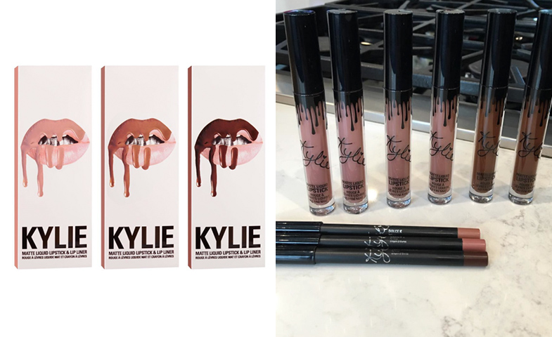 Así son los tonos y el packaging de la colección de labios de Kylie Jenner. © Instagram @LipKitByKylie