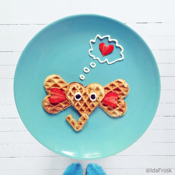 ¡Quién tuviera este arte para jugar con la comida! © Instagram @IdaFrosk