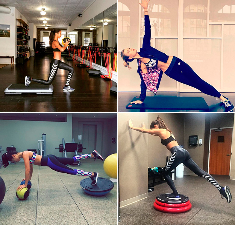 Las modelos son amantes confesas de este tipo de entrenamiento. En la imagen: Alessandra Ambrosio, Karlie Kloss, Irina Shayk y Sara Sampaio.