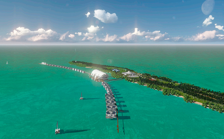 42 hectáreas de isla para desarrollar un resort ecosostenible.