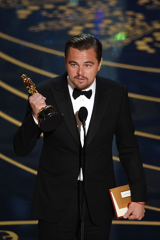 Leo, por fin, consiguió su Oscar. © Getty Images