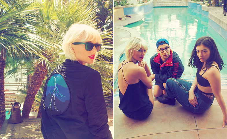 Taylor Swift en Coachella, con (muchos) amigos y melena rubio platino. © Instagram @taylorsiwft