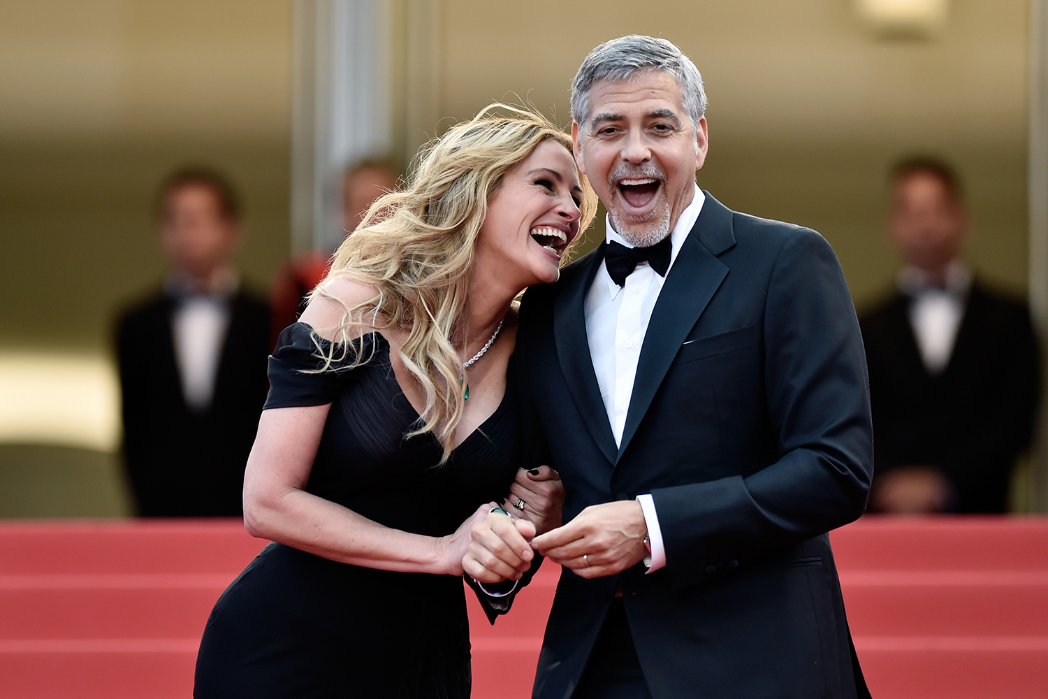 Julia Roberts y Geroge Clooney fueron los protagonistas de la segunda jornada en la Croisette. © Getty Images