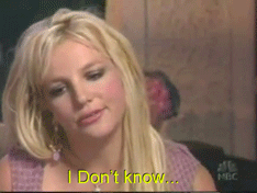 Britney no lo tiene nada claro...