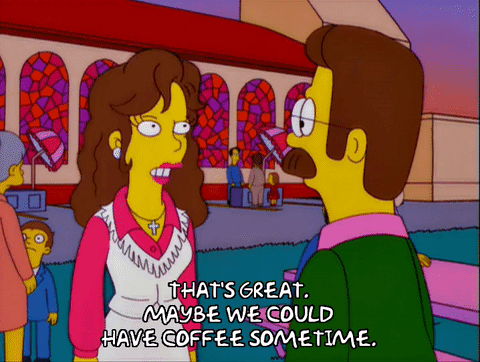 Porque así ligó una chica con Ned Flanders. Y todo lo que pasa en ‘Los Simpson’ es guay.