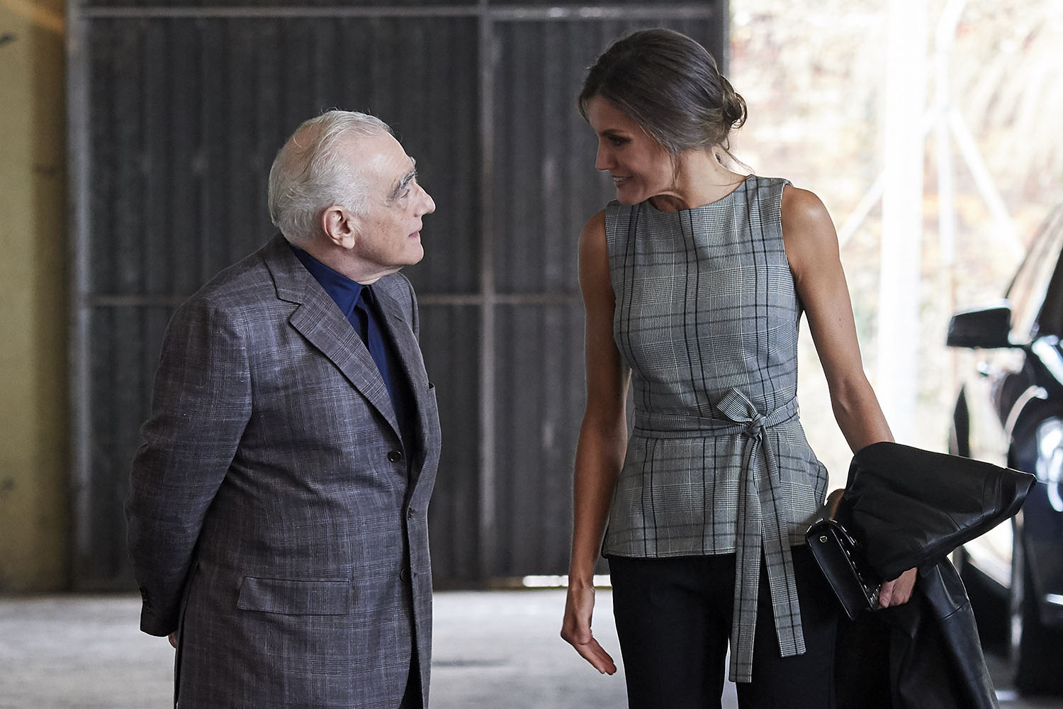 Martin Scorsese y la reina Letizia