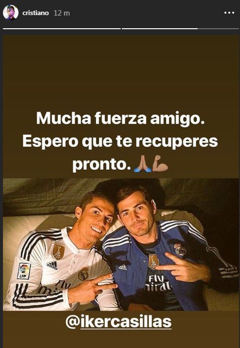 El mensaje de Cristiano Ronaldo a Iker Casillas.