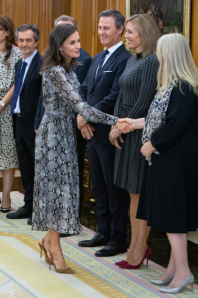 La reina Letizia recupera su vestido de piel de serpiente