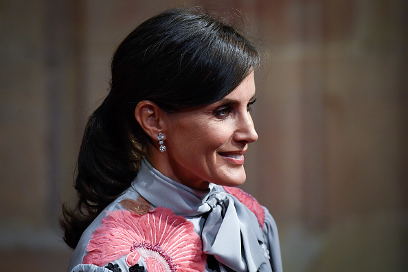 La reina viste un Pertegaz horas antes de los Premios Princesa de Asturias