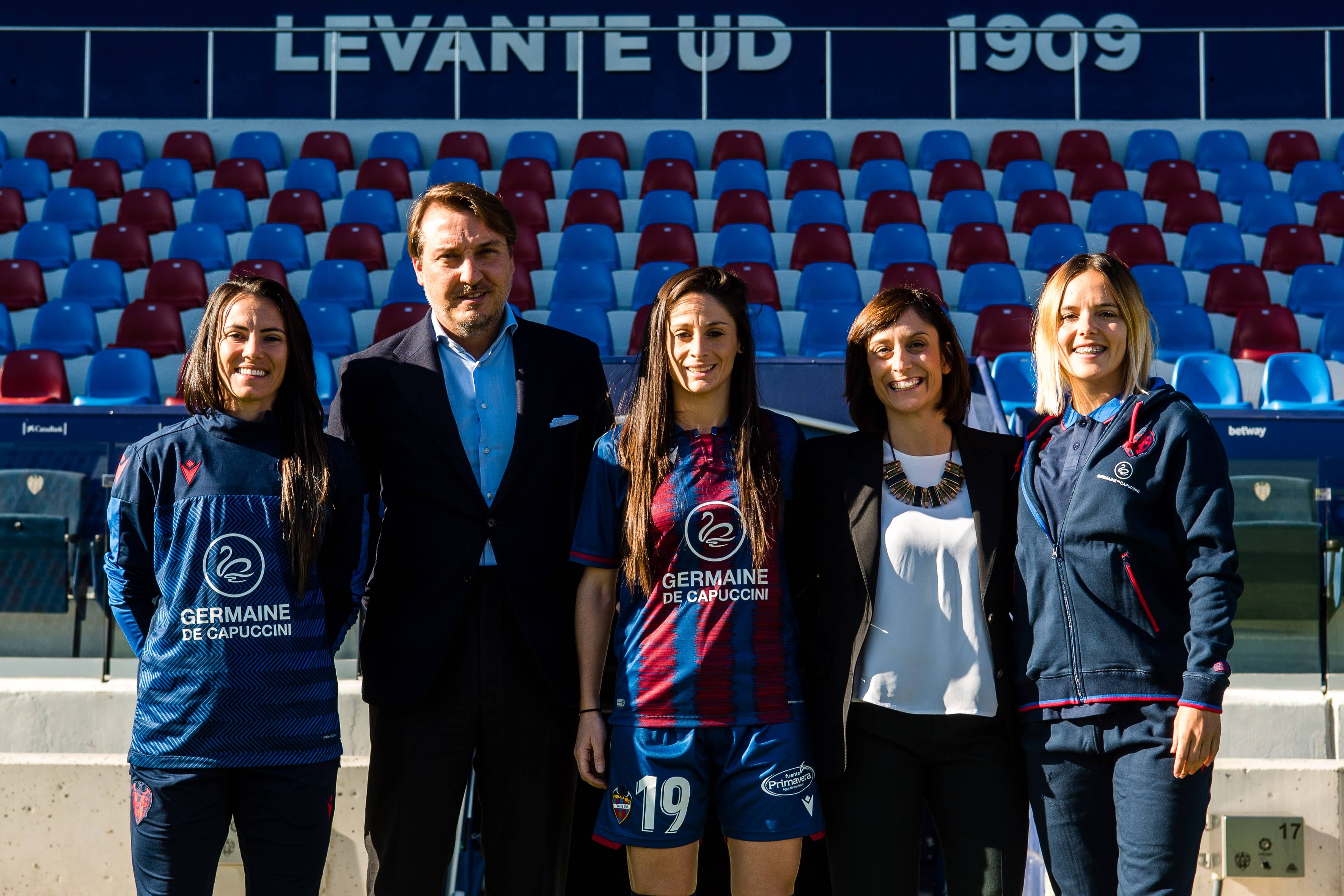 Germaine de Capuccini apuesta por el fútbol femenino patrocinando al Levante UD