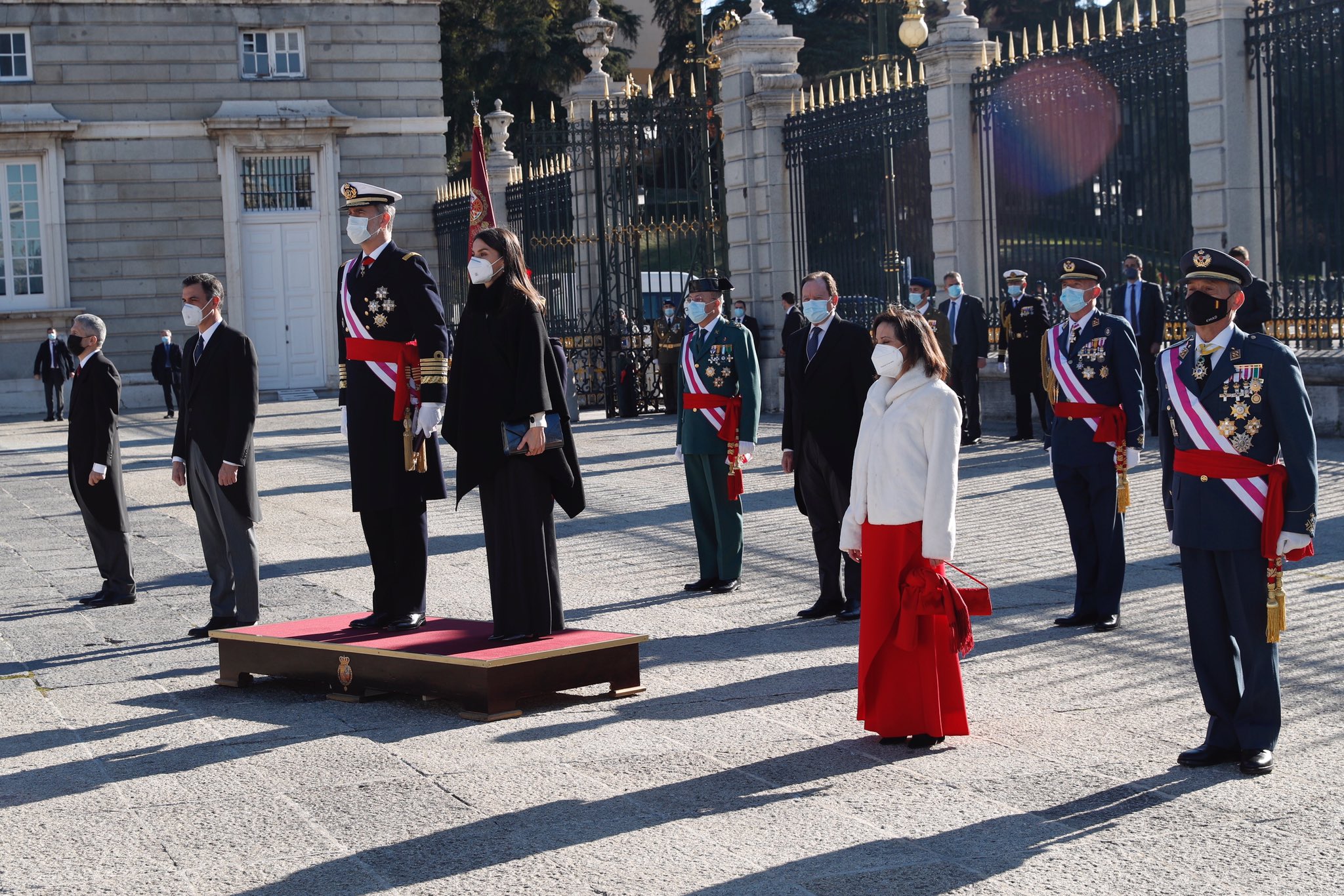 La reina Letizia apuesta por la sobriedad en la Pascua Militar 