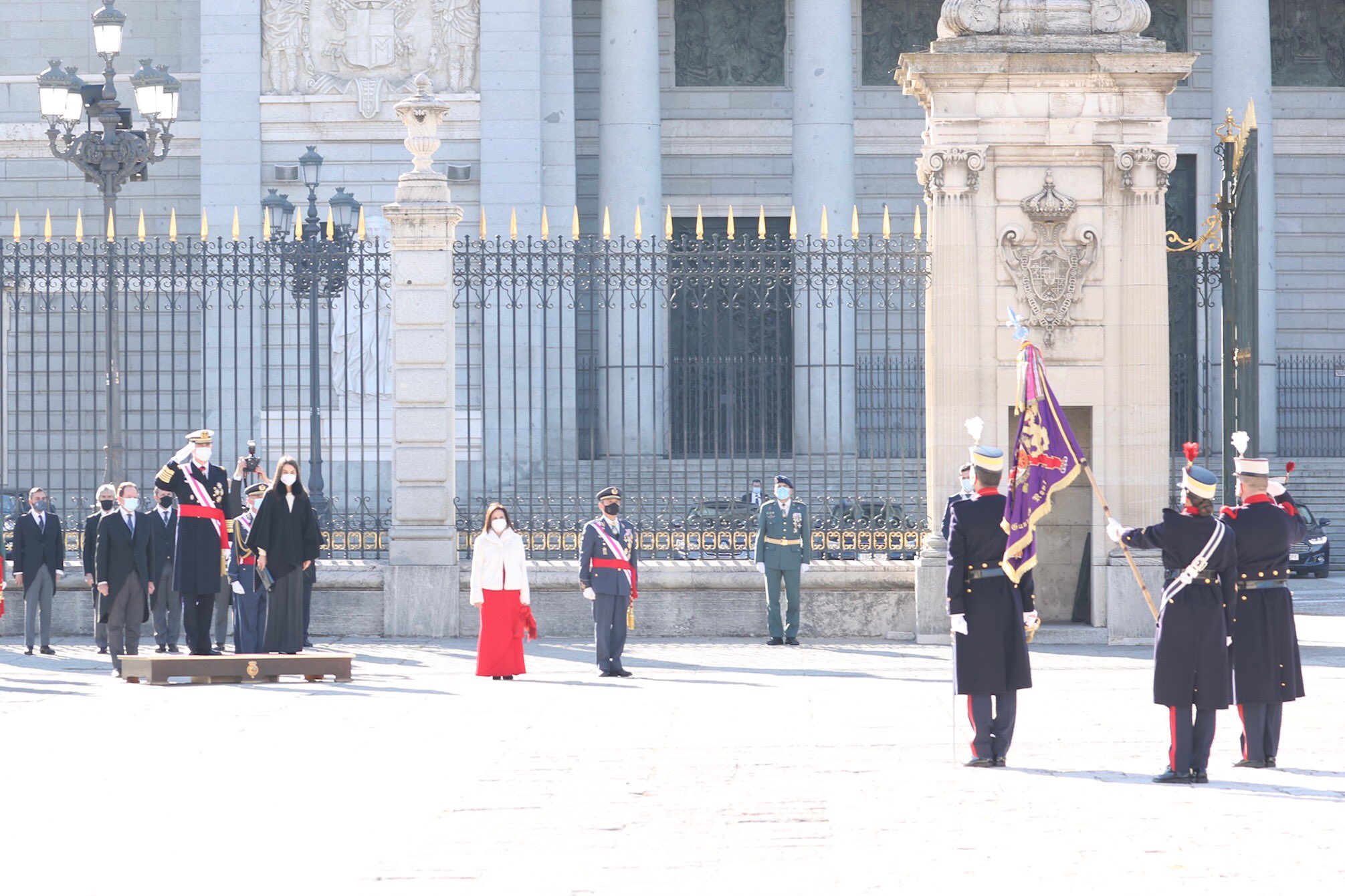 La reina Letizia apuesta por la sobriedad en la Pascua Militar 