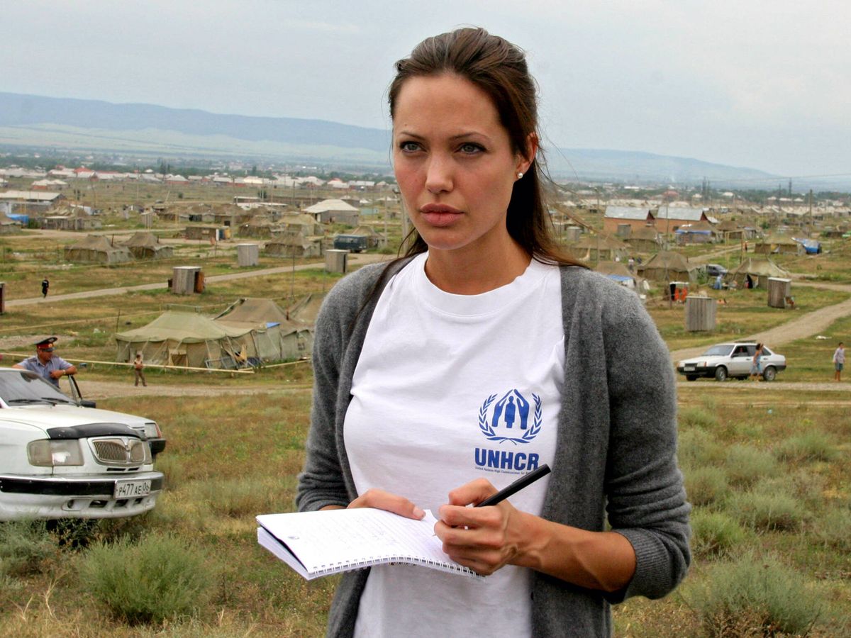 Las palabras de Angelina Jolie para no olvidar a los refugiados de Yemen y Ucrania