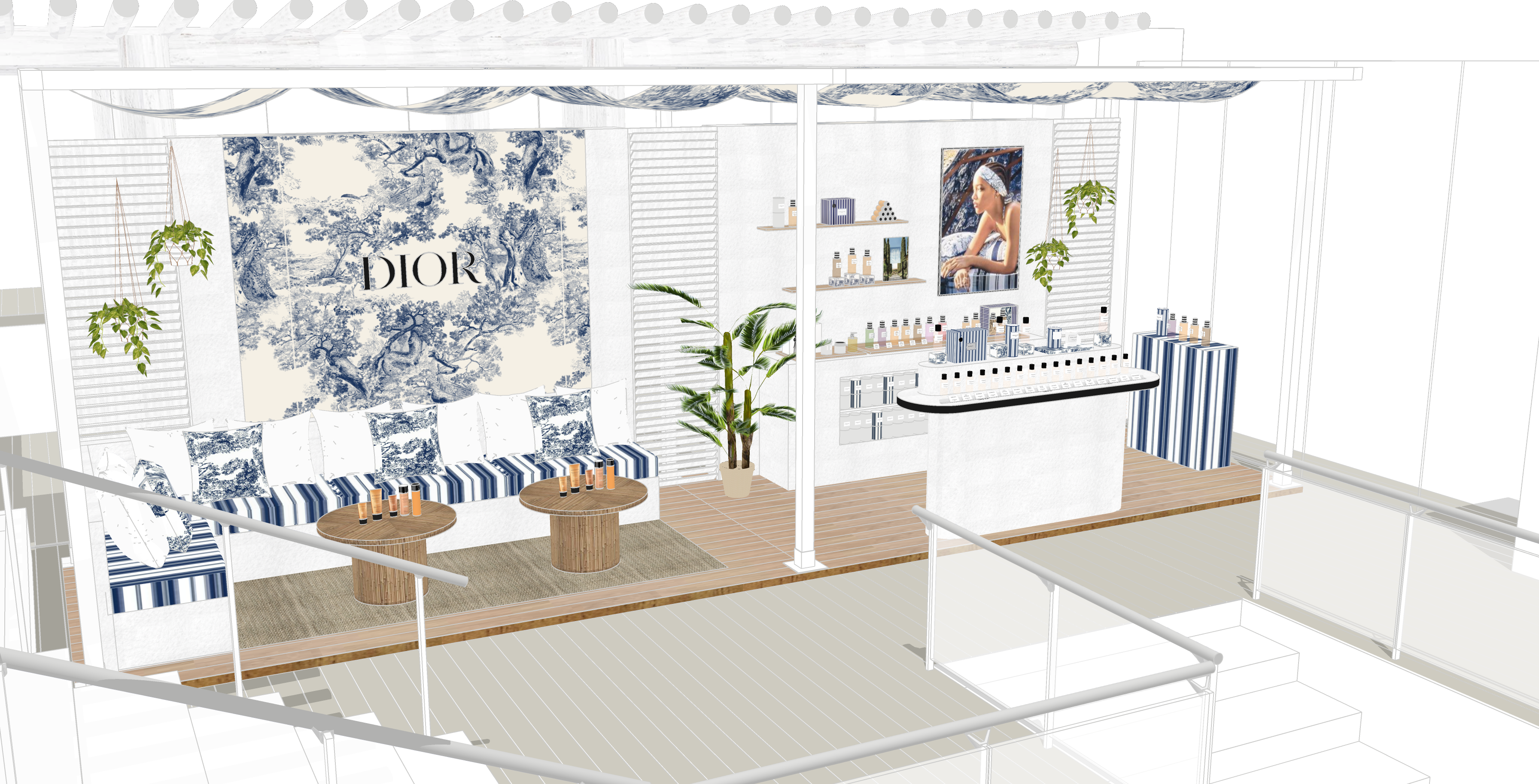 Dior abre un nuevo pop-up en Puente Romano Beach en Marbella