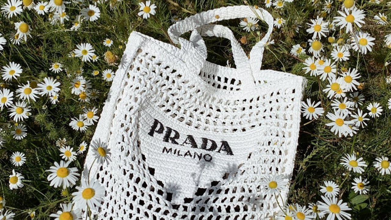 This Prada Crocheted Tote Bag Is This summer's It-Bag According To