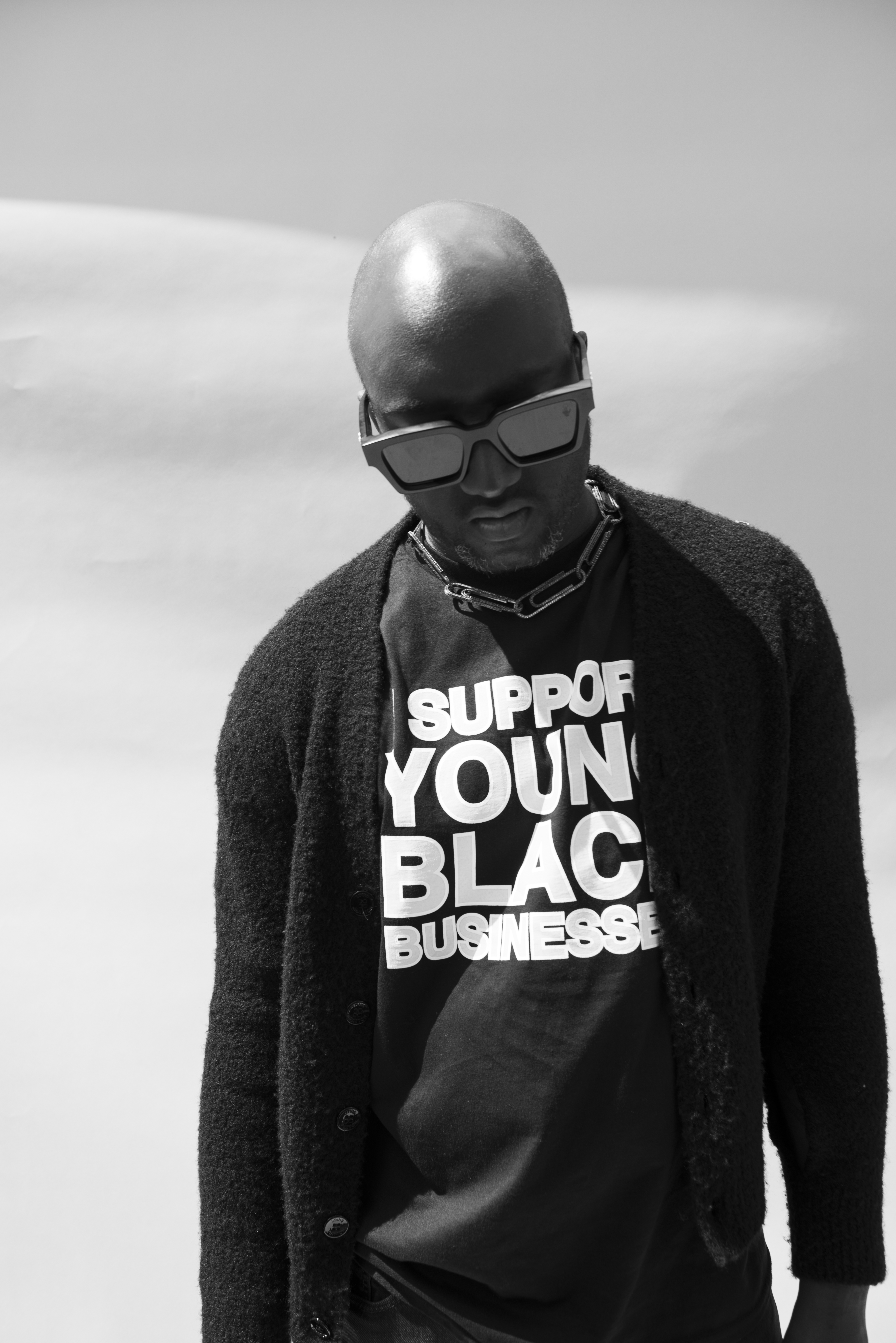 Sell Louis Vuitton x Virgil Abloh 2020 Spray Chain Print T-Shirt -  Black/White