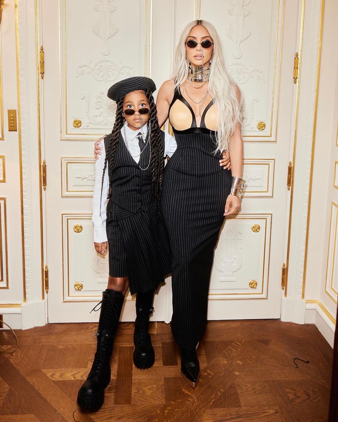 Kim kardashian north west Paris haute couture week