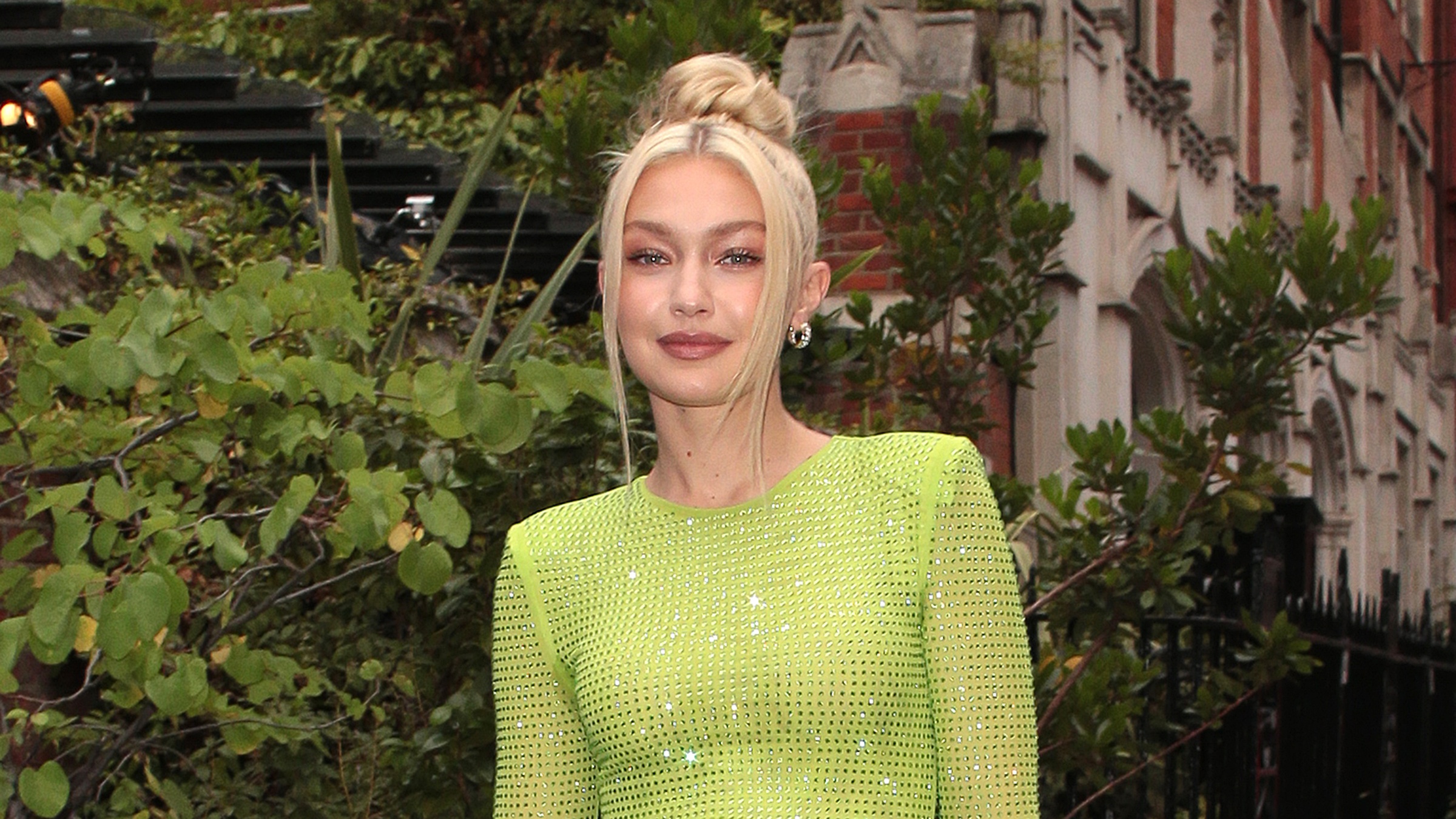 A Moment For Gigi Hadid's Top Knot, Please - Grazia Middle East