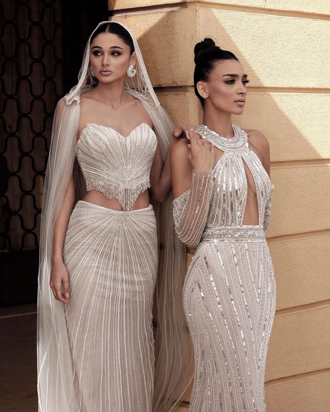 Luna | Crystal-Embellished Corset Top Champagne Wedding Gown - Amor - Bridal  Dresses - Galia Lahav