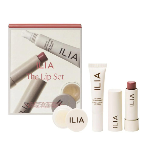 Best beauty Valentine’s gifts: ILIA Holiday Lip Set on a white background