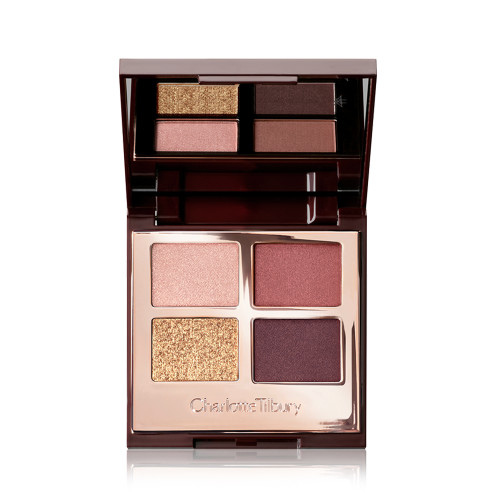 Get the 2023 Oscars beauty looks: A packshot of the Charlotte Tilbury Luxury Palette The Vintage Vamp on a white background