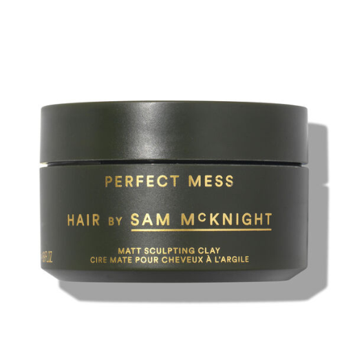 A packshot of the Hair By Sam McKnight Perfect Mess Matt Sculpting Clay on a white background
