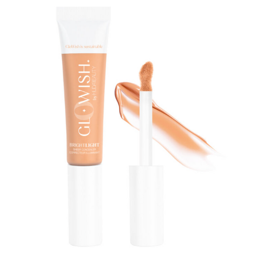 A packshot of the Glowish Bright Light Hydrating Sheer Vegan Concealer. The product is placed on a plain white background.