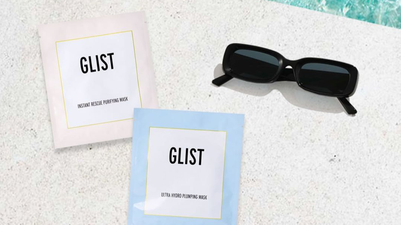 GLIST sheet masks by the pool