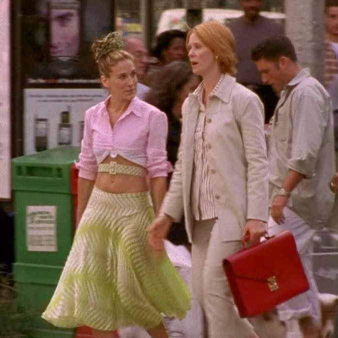 Carrie Bradshaw Belt Outfit