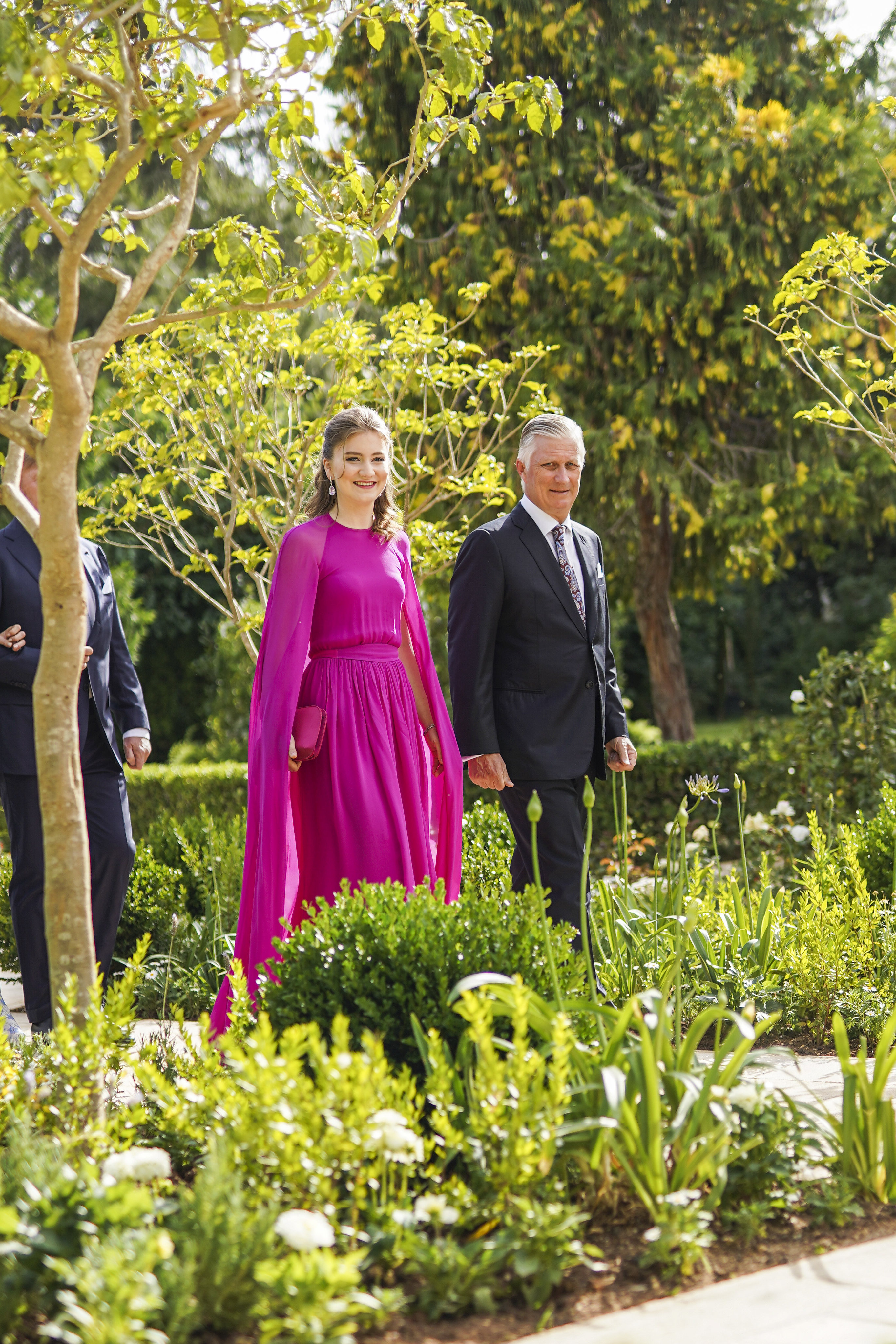 Princess Catharina-Amalia of the Netherlands attending HRH the Crown Prince Hussein of Jordan and Rajwa Alseif's wedding