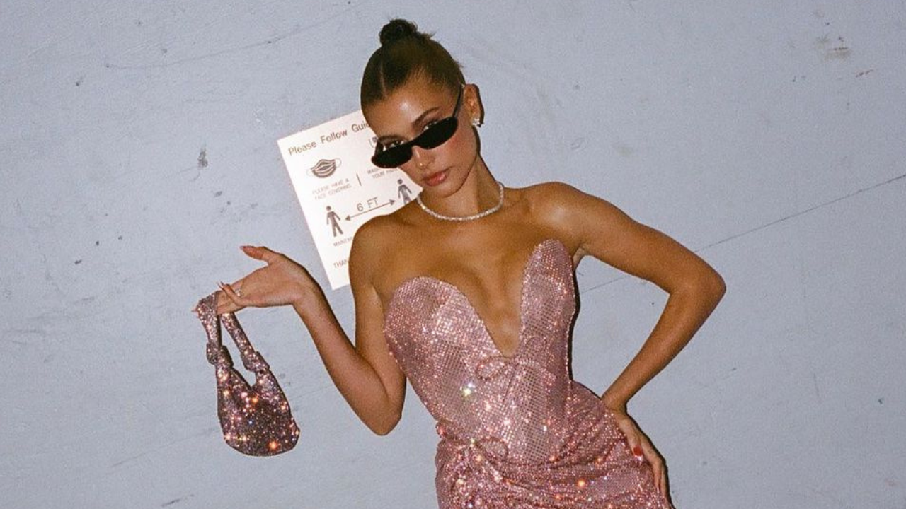 Hailey Bieber Pink Vivienne Westwood Dress best Dressed