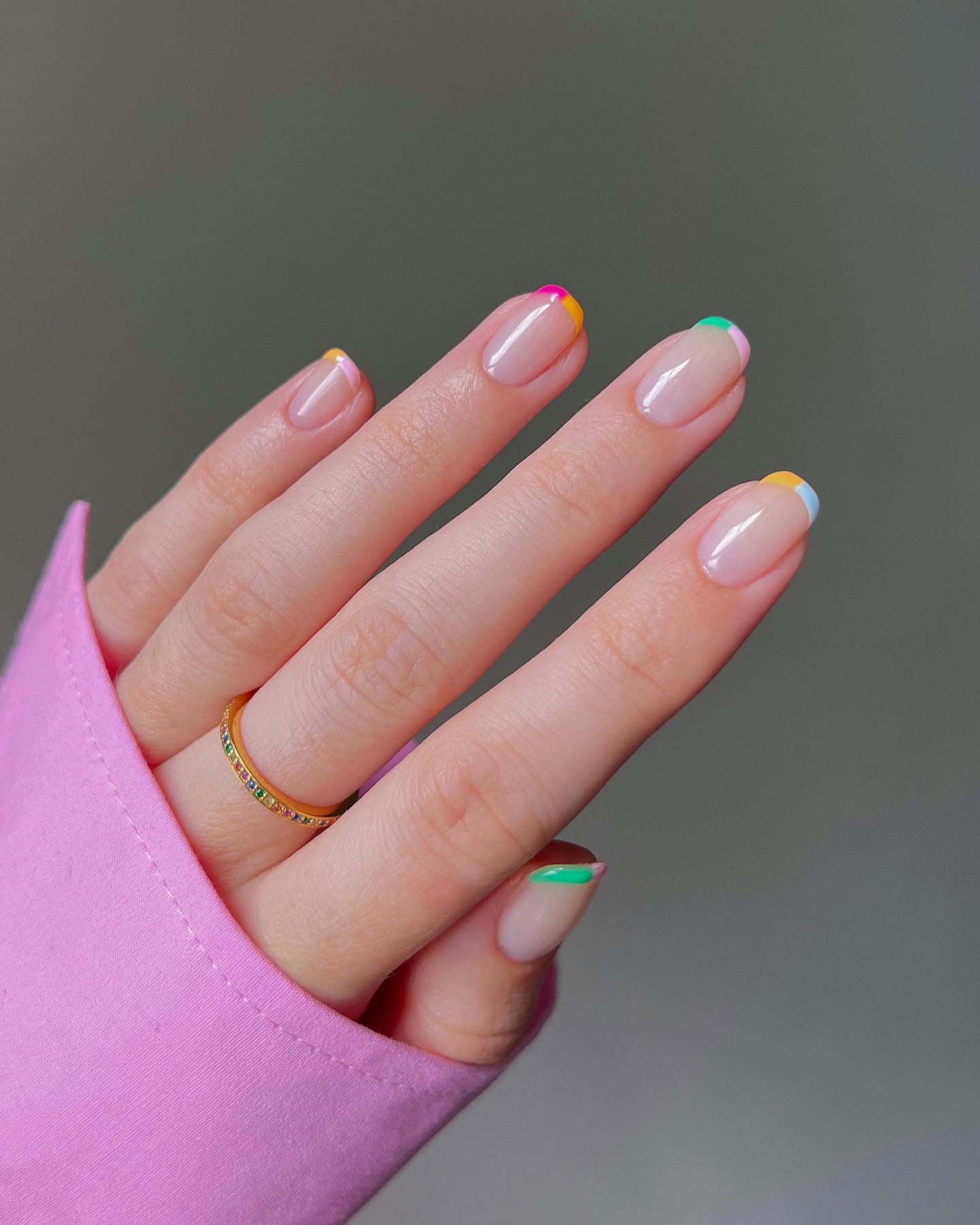summer nail art trend dipped tips