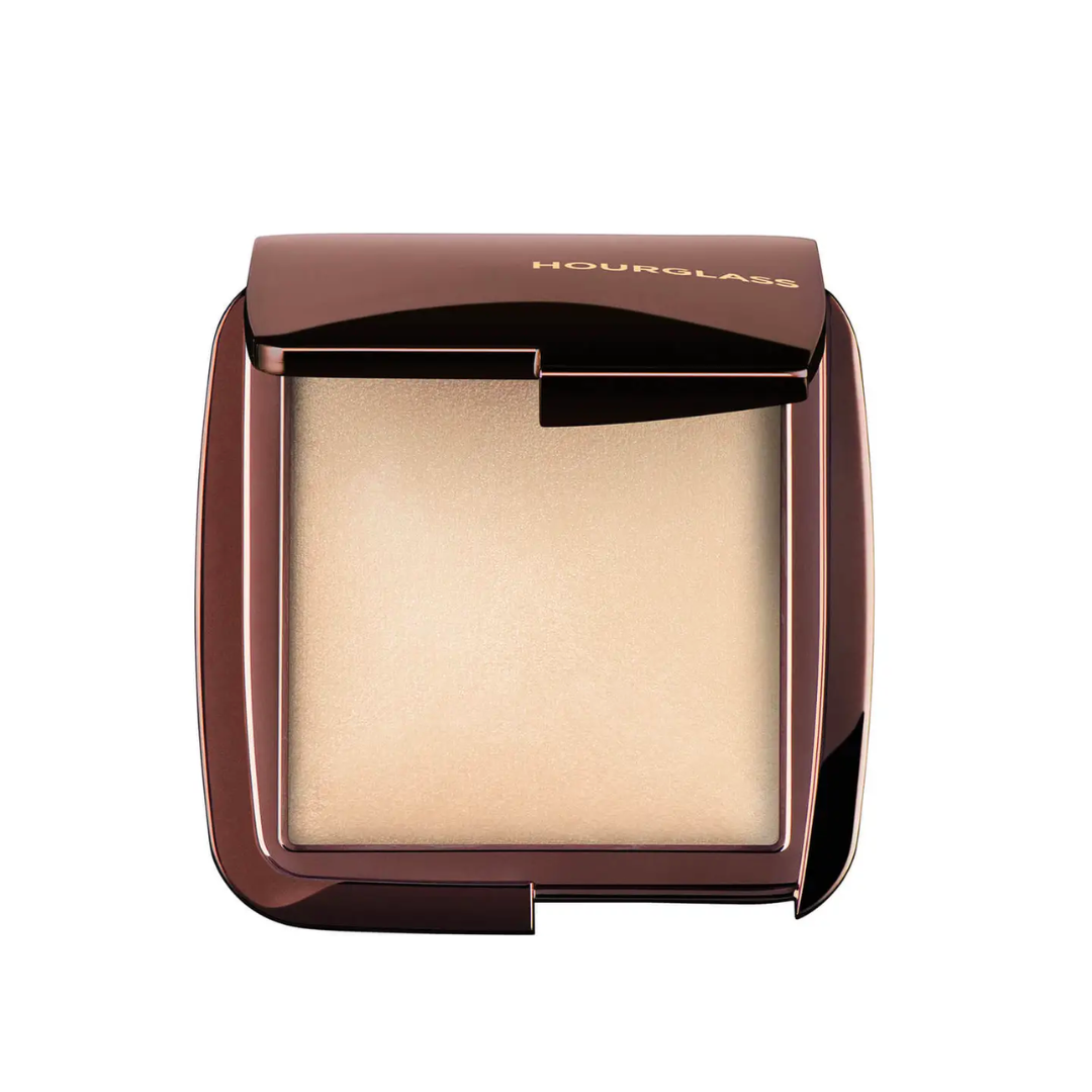 The Hourglass Ambient Lighting palette on a white background. This can be used to create a glowy makeup look.