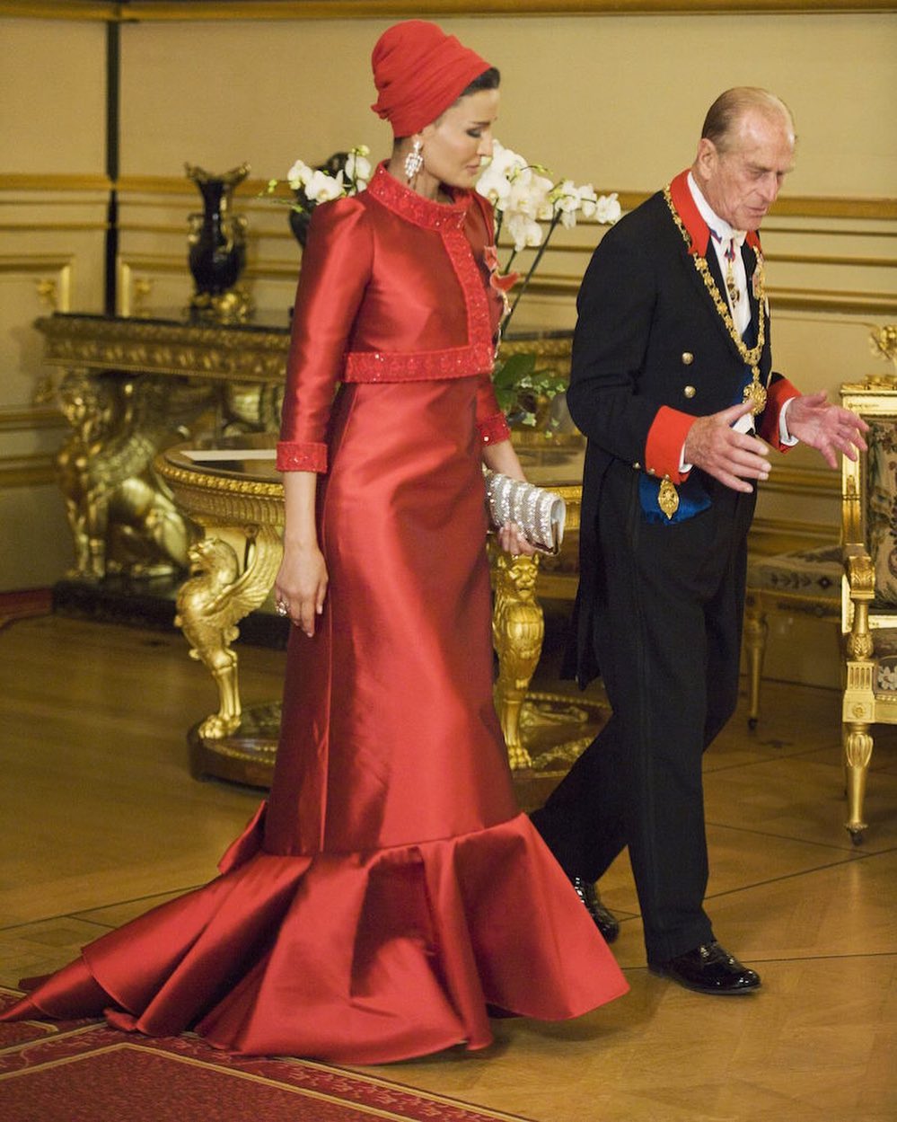 Sheikha Moza State Meeting With Prince Philip 