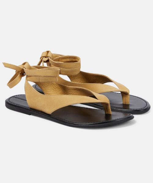 The Row Beach leather thong sandals Dhs3,751