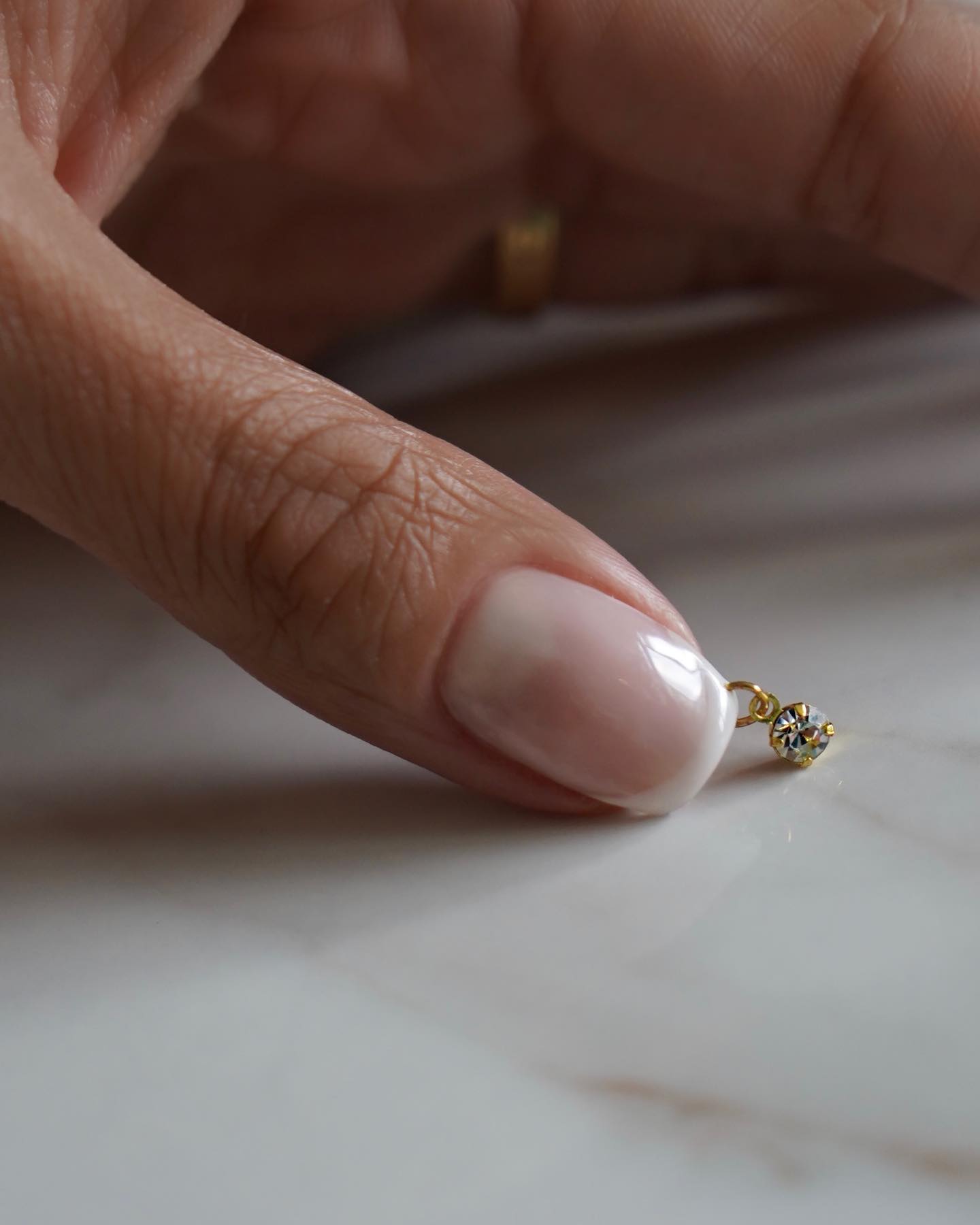 wedding nails piercing